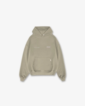 Patron Of The Club Hoodie - Khaki Pink Plush Feel Reinforced Stitching