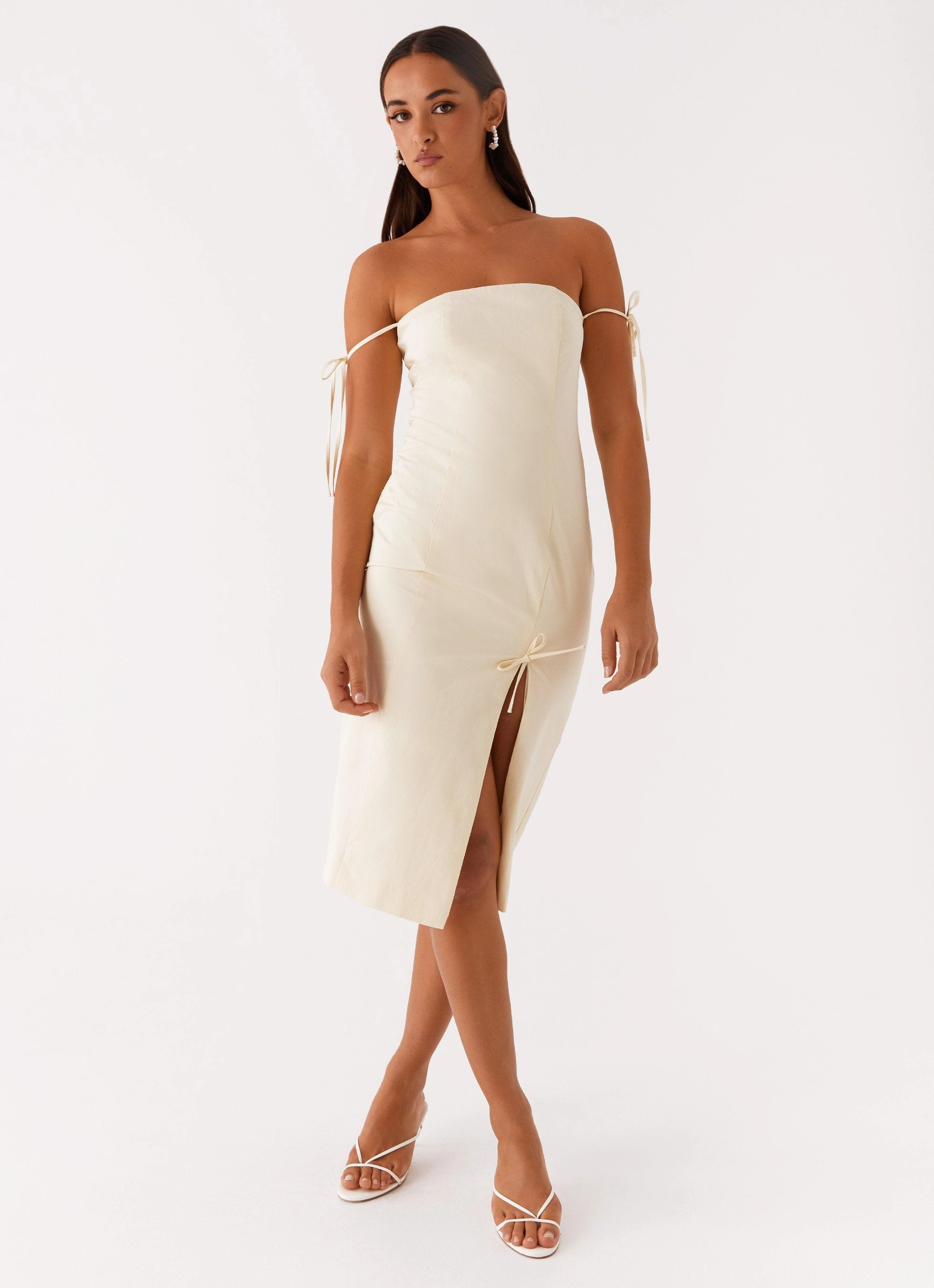 Limelight Midi Dress - Lemon Floral design
