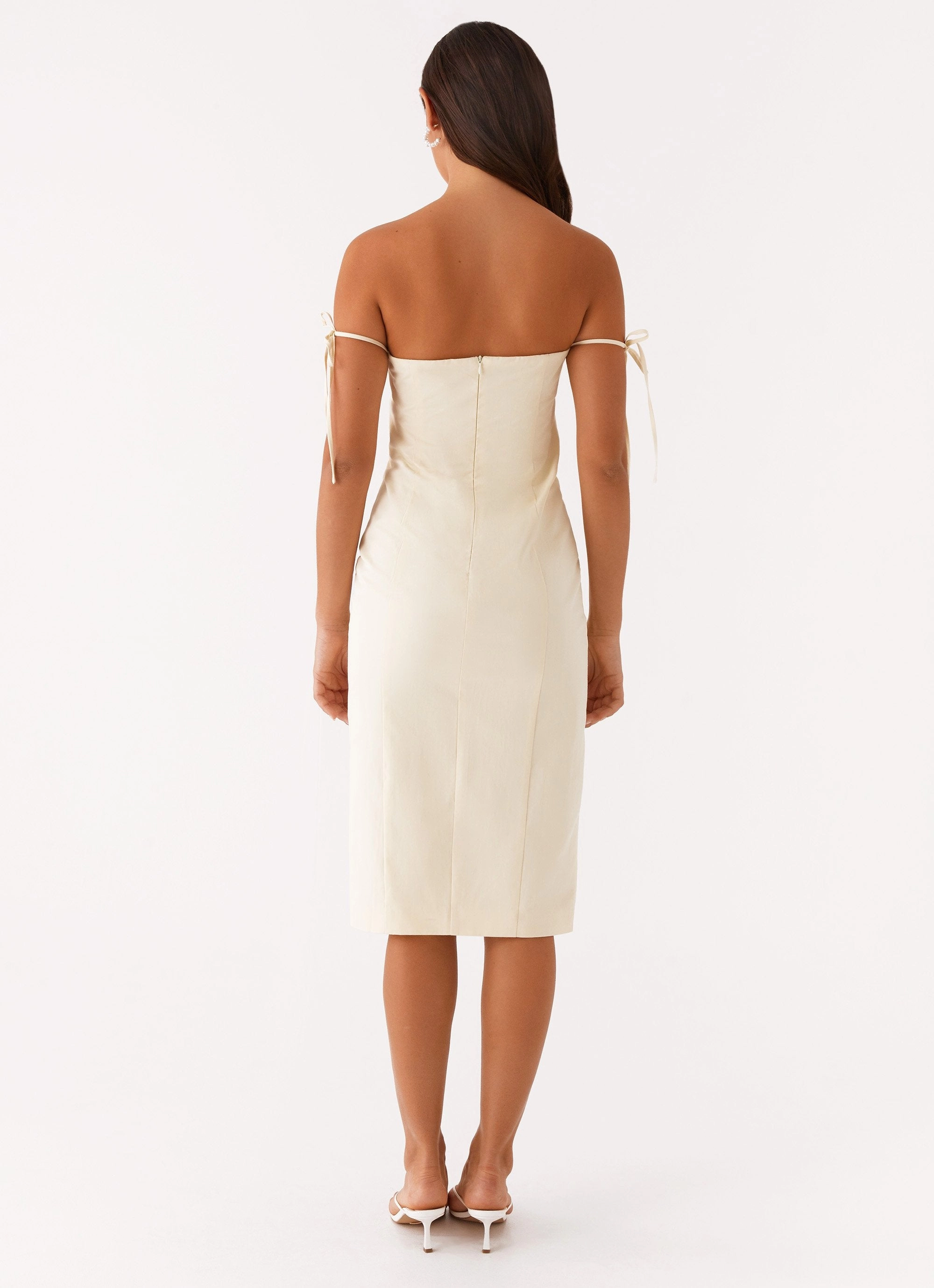 Cool Texture Limelight Midi Dress - Lemon