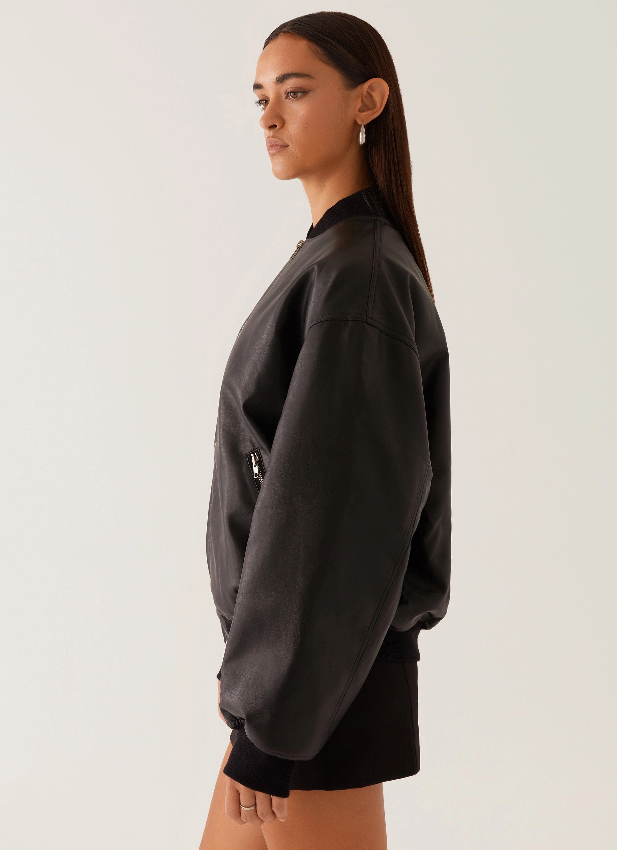 Lincoln Bomber Jacket - Black Reinforced Elbow Padding DurableOuterShell