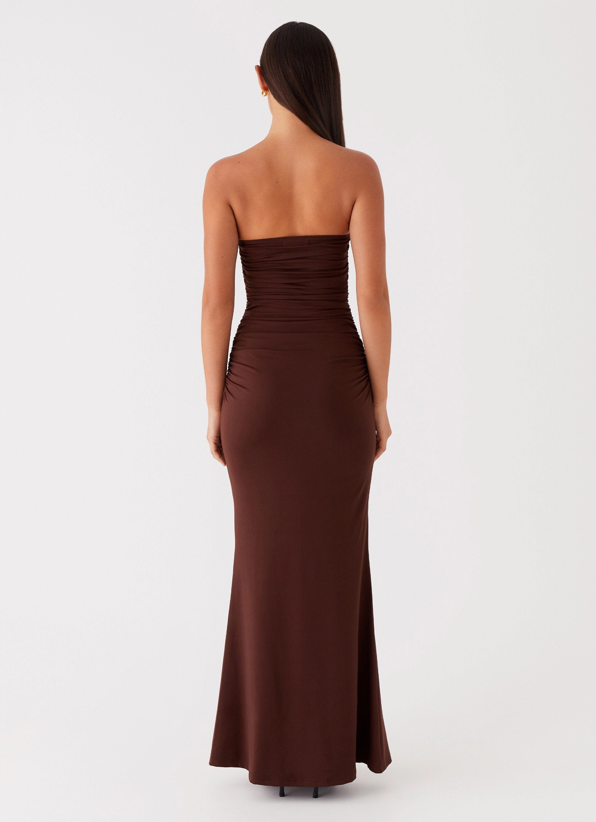 Rudy Maxi Dress - Brown Work Comfort Bold Statement