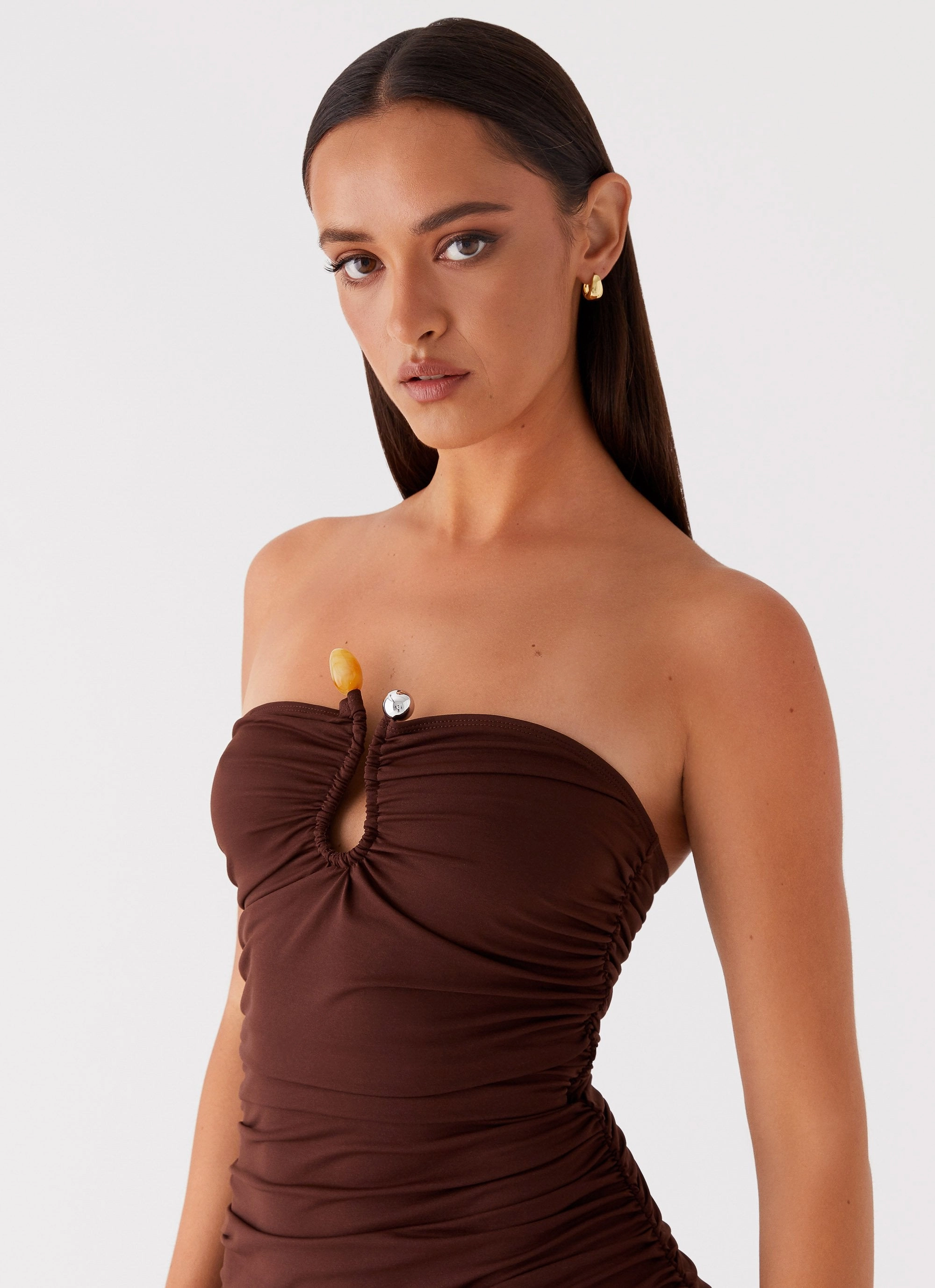 Rudy Maxi Dress - Brown Perfect Layering