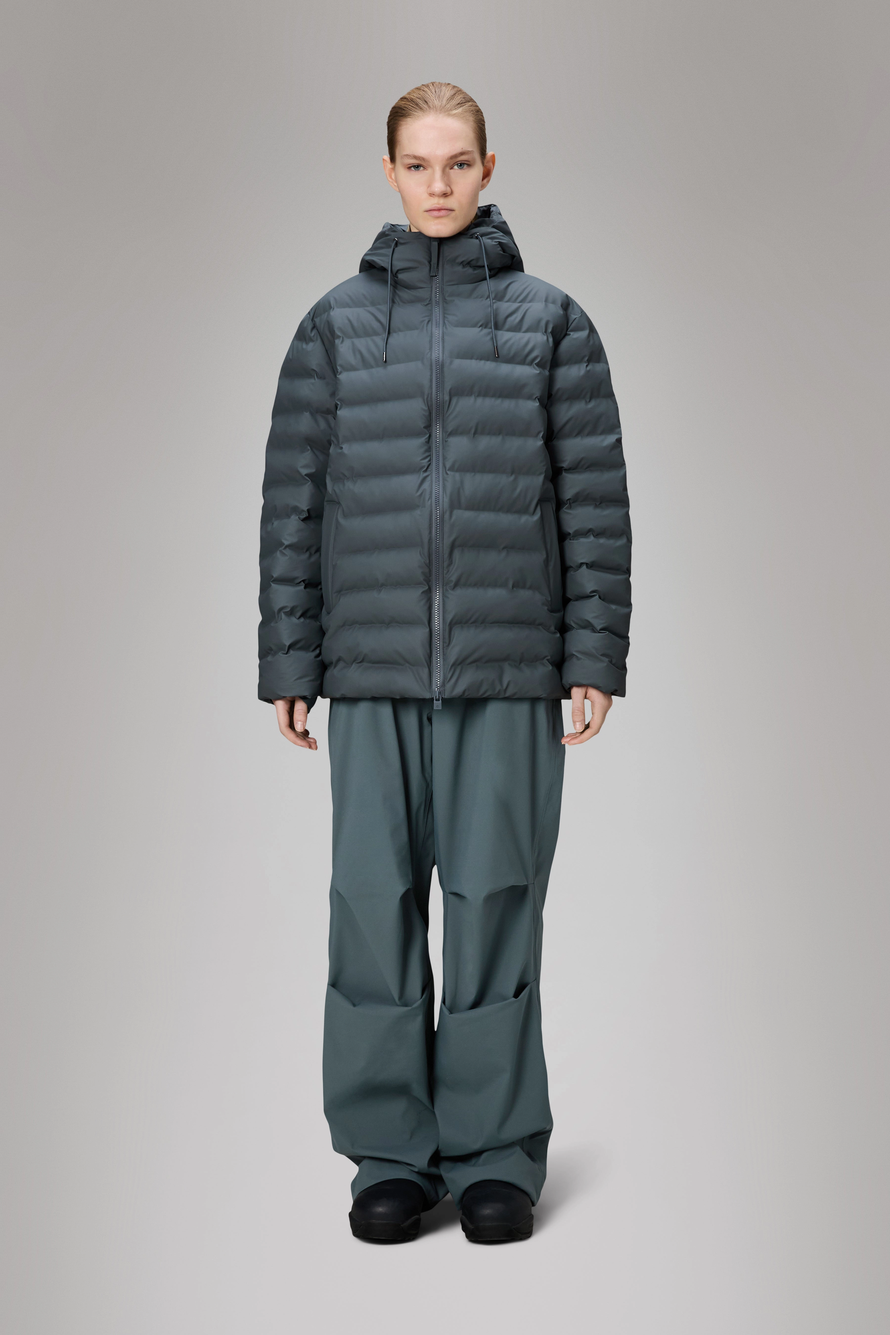 Flexible Shoulder Breathable Softshell Layer Lohja Puffer Jacket