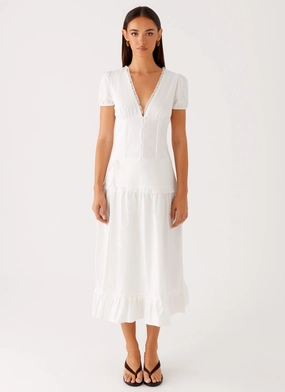 Natural Layers SustainableCotton London Midi Dress - White