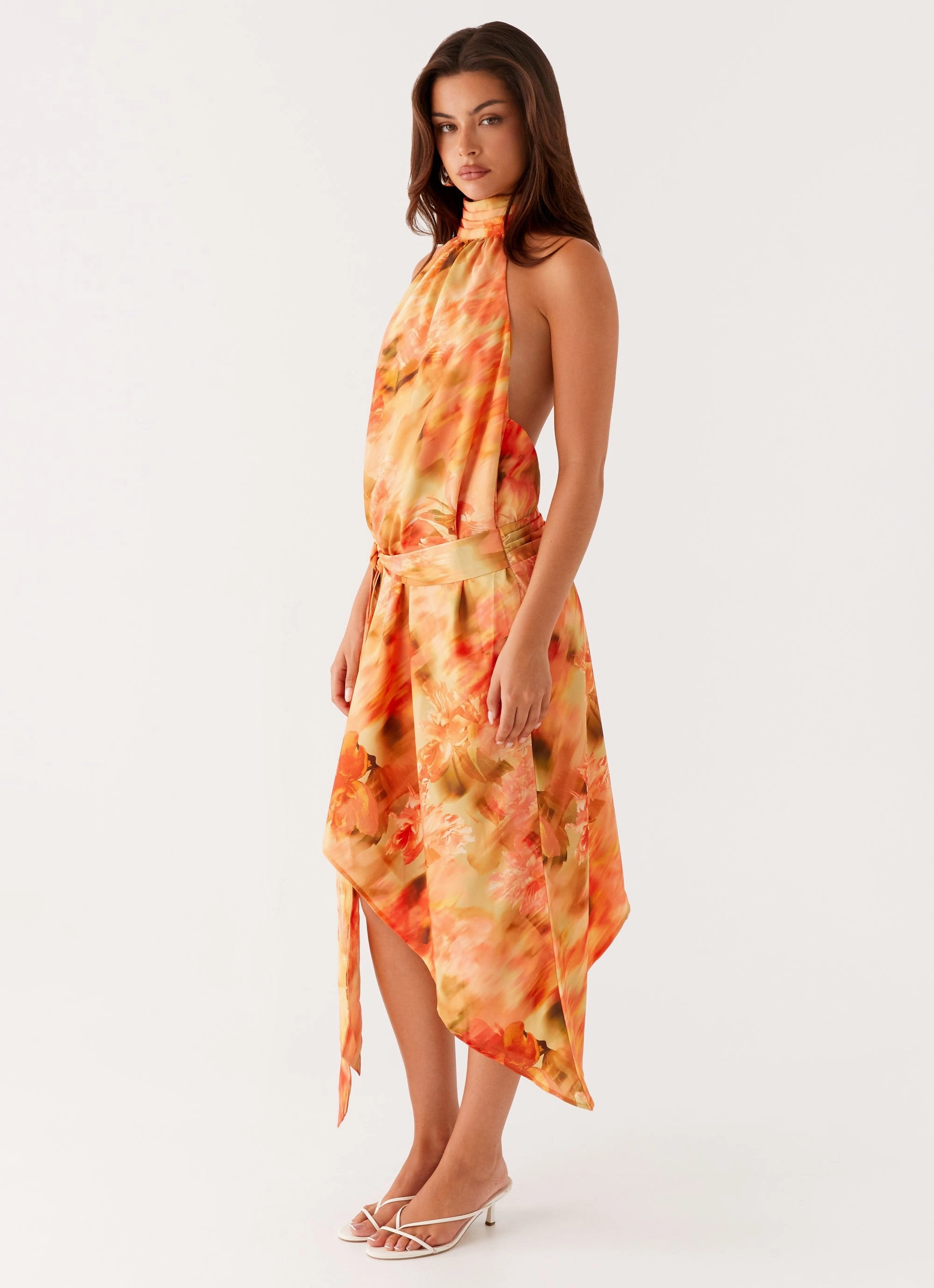 Timeless Beauty Lou Midi Dress - Sunset Floral