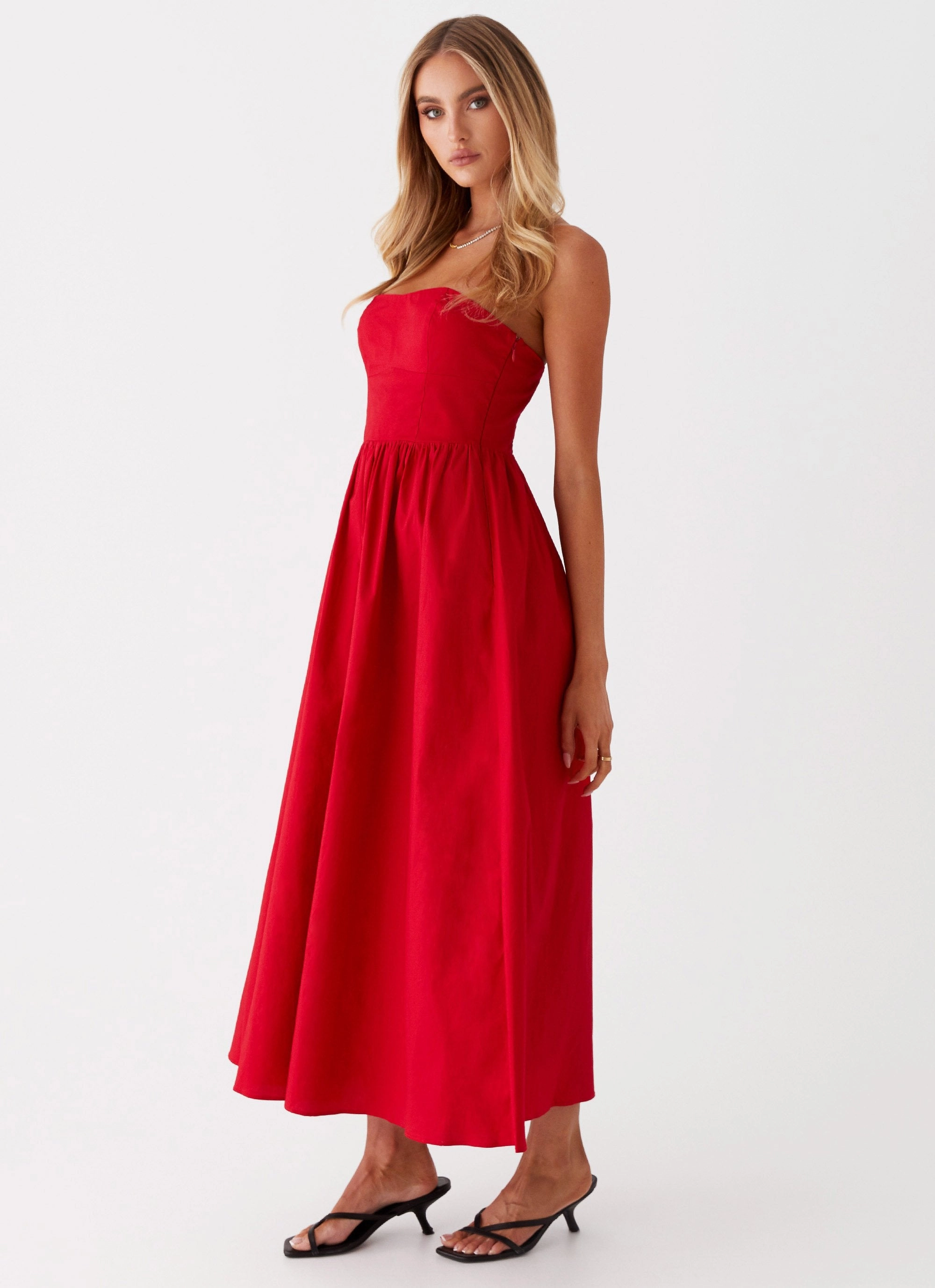 Love Me Later Midi Dress - Red Nature Glow Chic boho dress