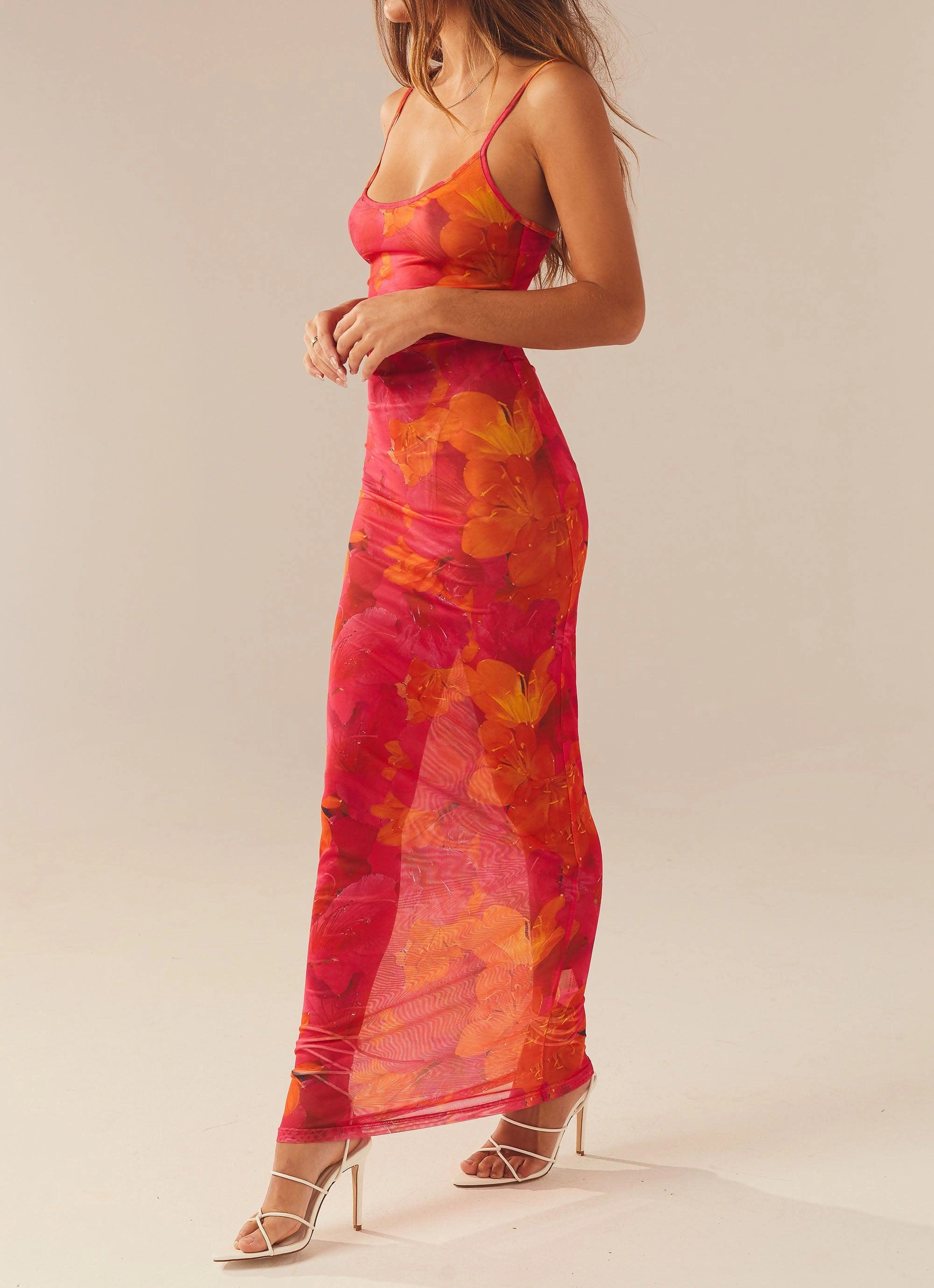Love On The Run Maxi Dress - Floral Sun Layerable Piece Easy Fit