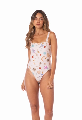 Tropical Swim Lucky Charms Straight One Piece