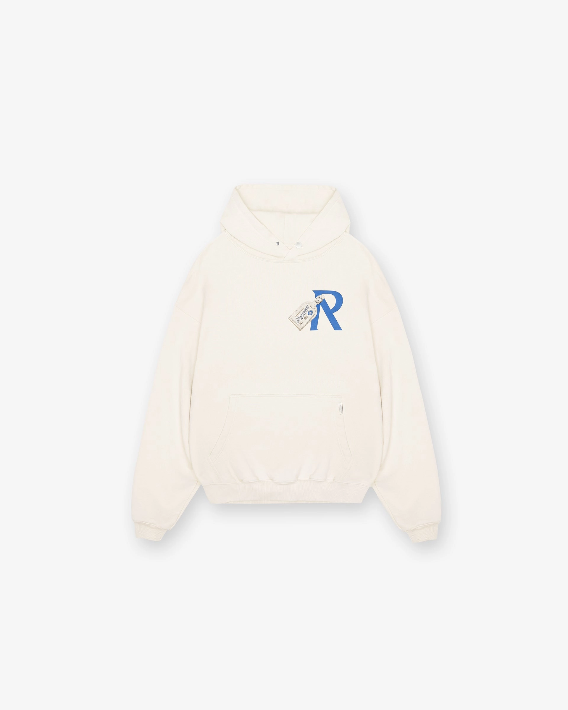 Classic Street Luggage Tag Hoodie - Antique White