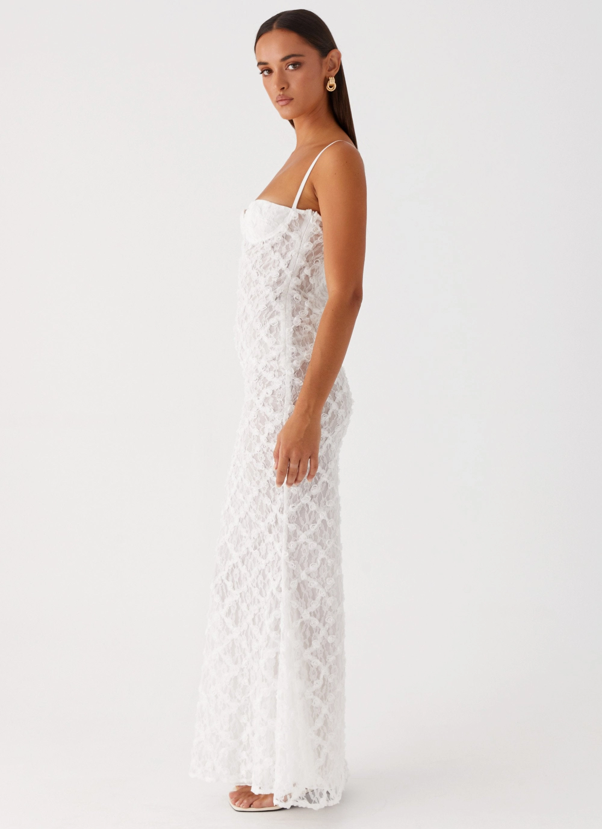 Gentle Drape That Girl Maxi Dress - White