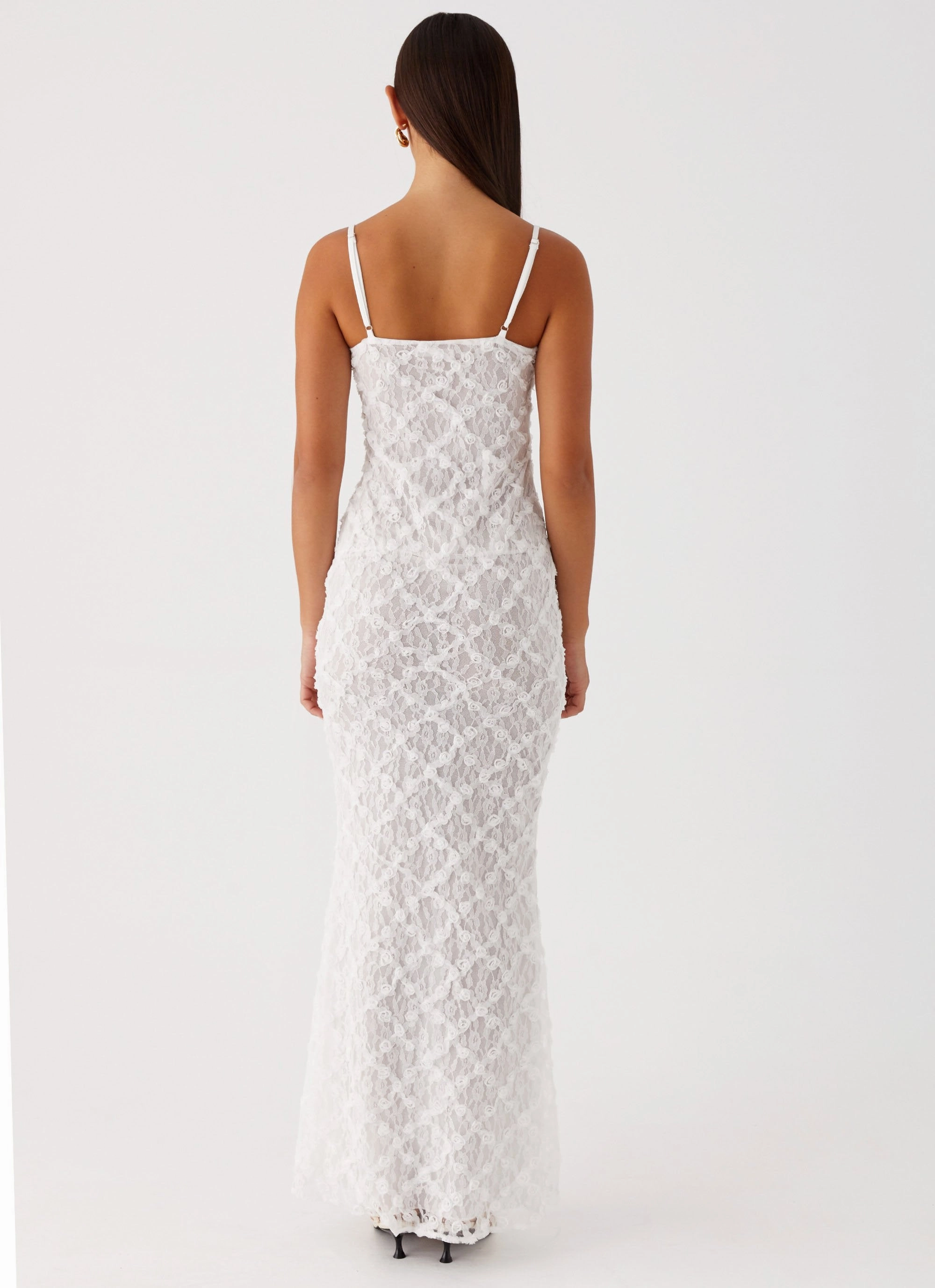 Elegant Silhouette That Girl Maxi Dress - White