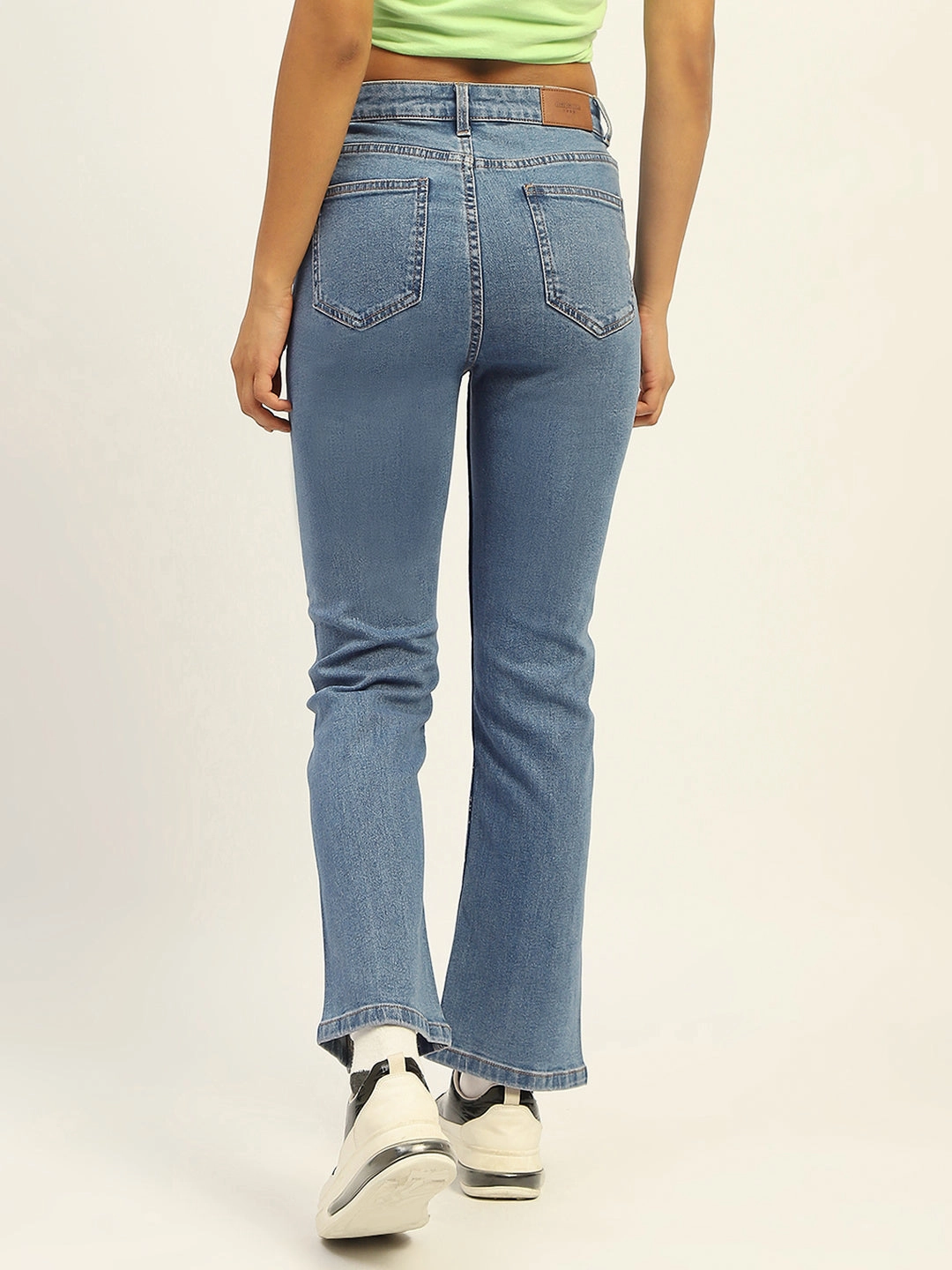 Madame Blue Straight Fit Cotton Denim Lightweight Morning Stroll Durable Perfectly Fitted