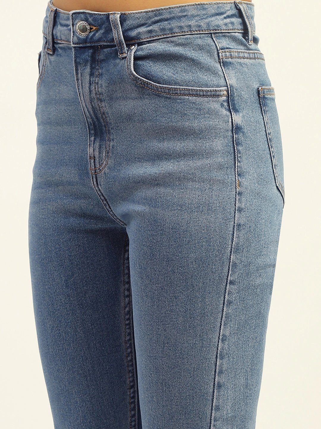 Streetwear Mood Madame Blue Straight Fit Cotton Denim
