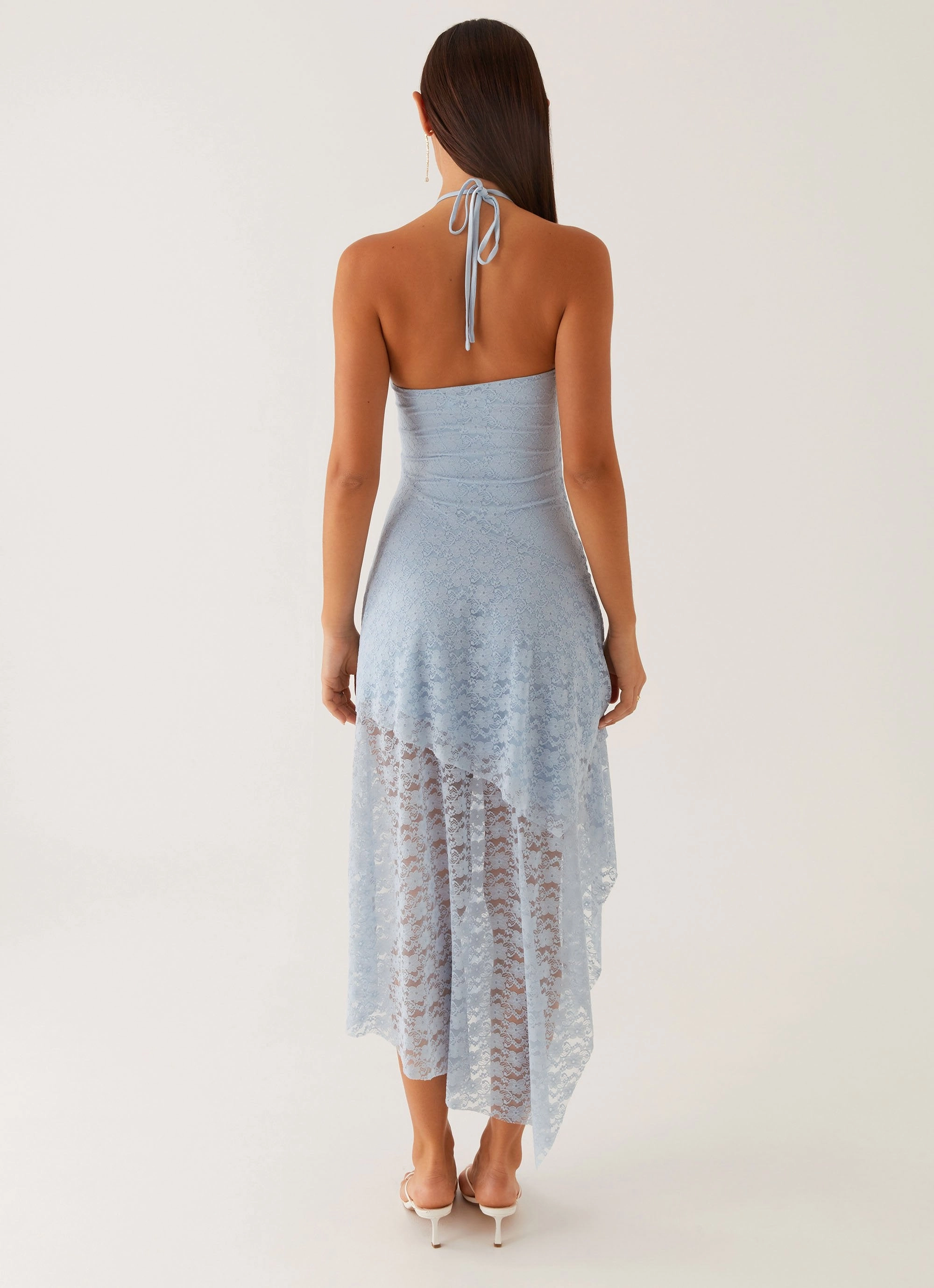 Youthful Look Lyndal Lace Midi Dress - Blue