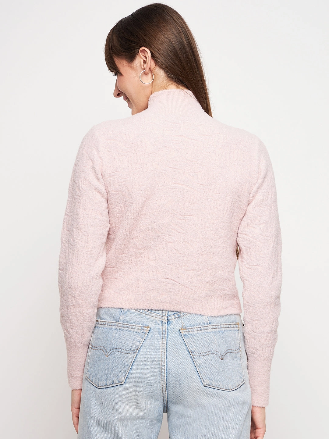 Madame Baby Pink Sweater Warm Core Warm Hug