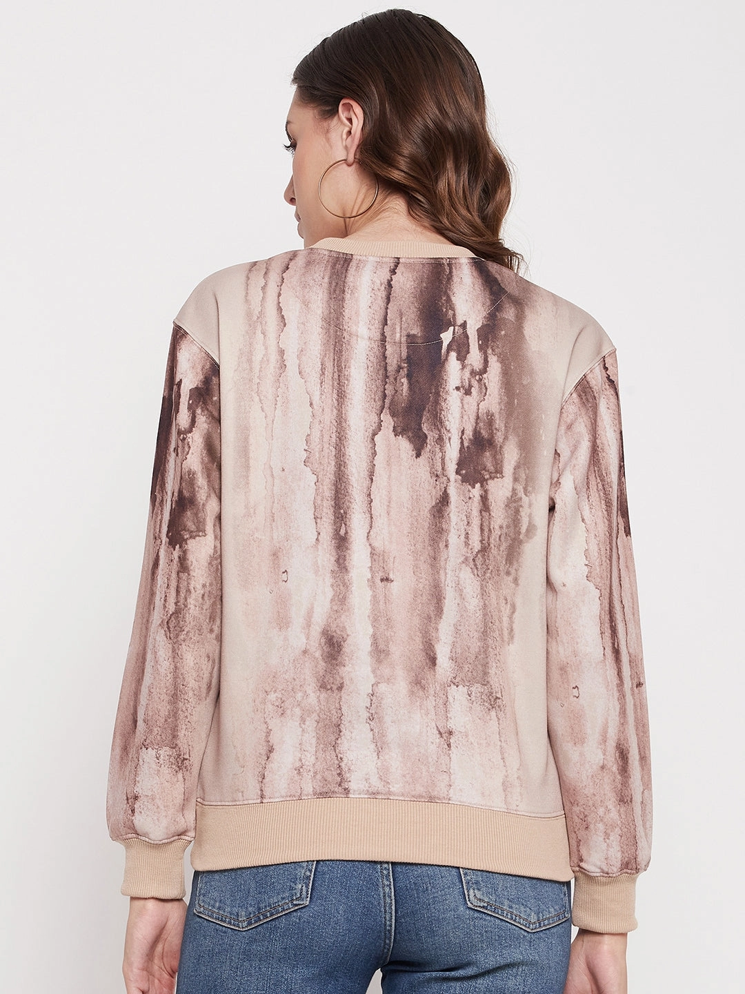 Madame Beige Tie-Dye Sweatshirt Essential Wear product cost effectiveness