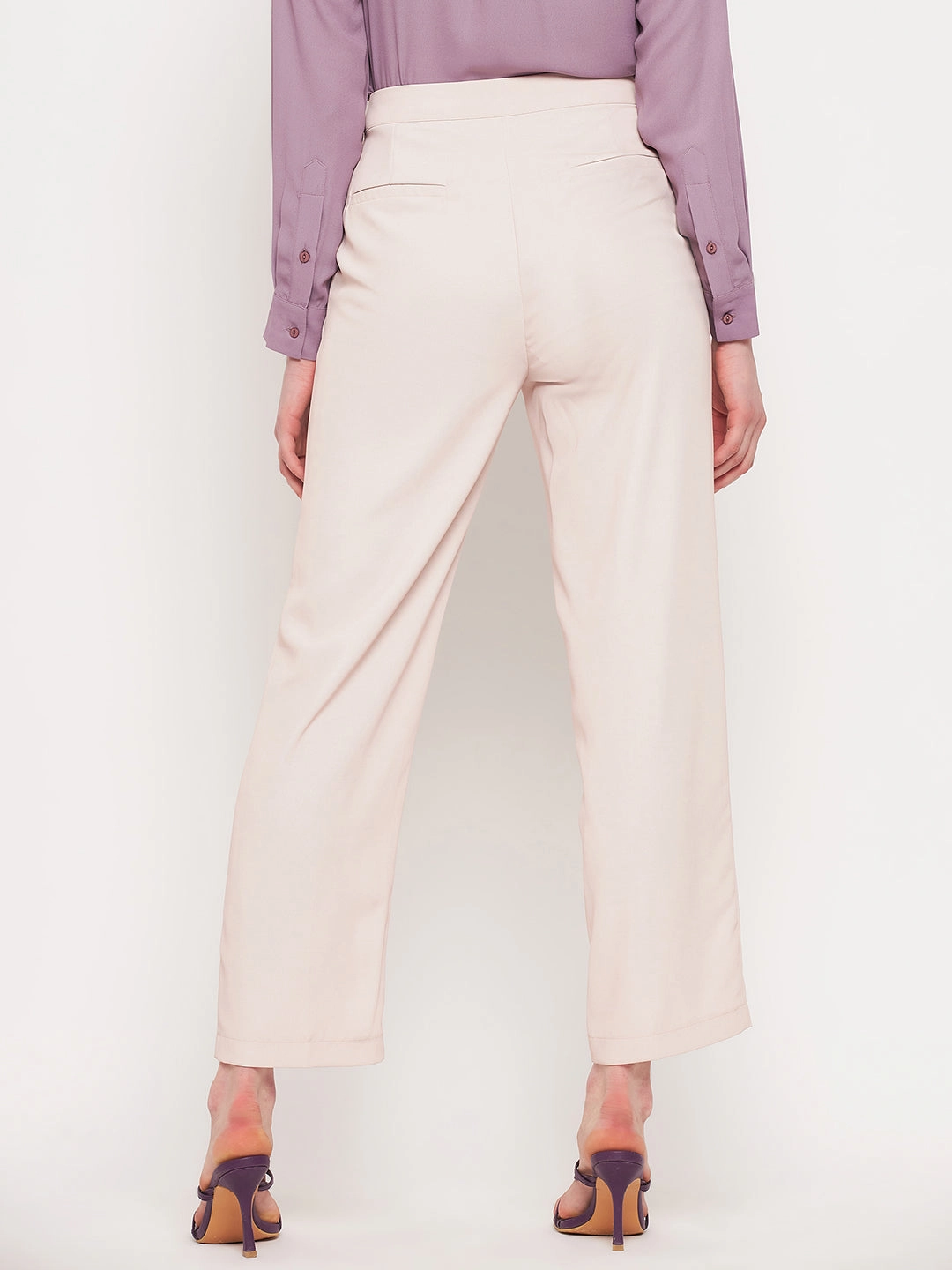 Madame Beige Trouser Adjustable Closure Odor Control Tech