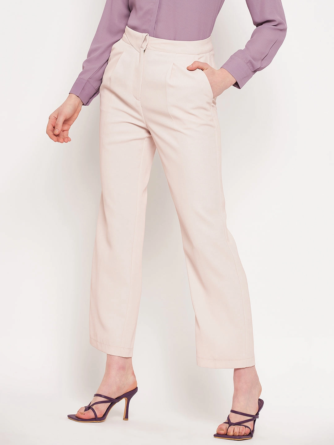 Madame Beige Trouser ResilientElasticBand