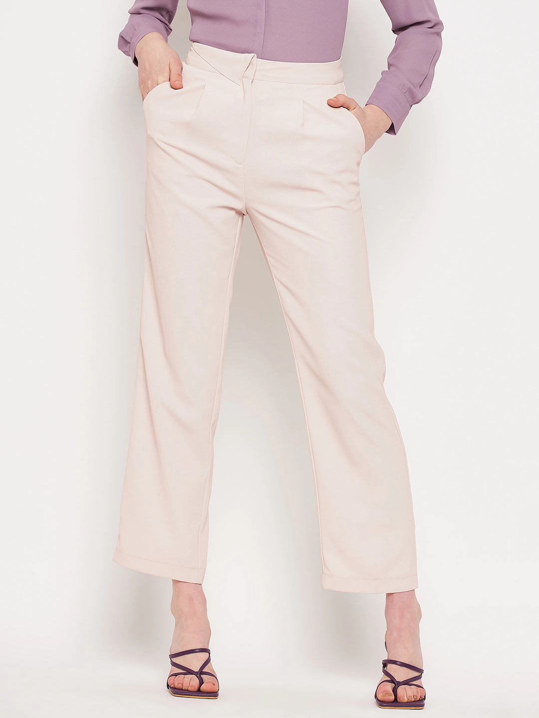 Madame Beige Trouser Wind Resistance