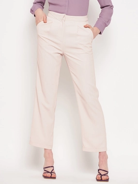 Madame Beige Trouser Wind Resistance