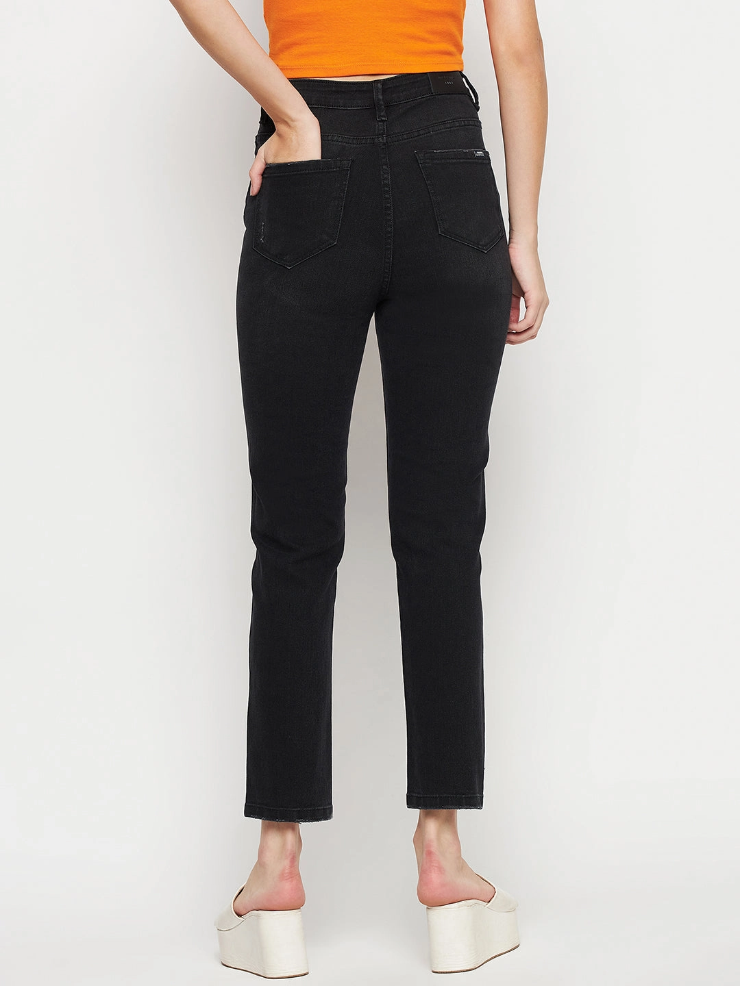 Casual Street Brunch Outfit Vintage Lover Formal Madame Black Denim