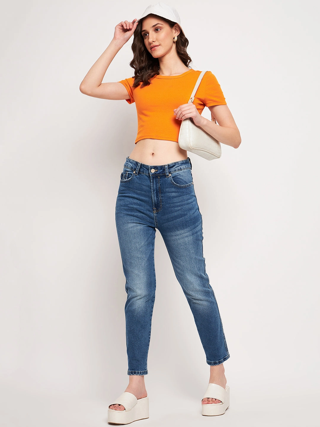 Madame Blue Denim Modern Straight Leg All Time Fit