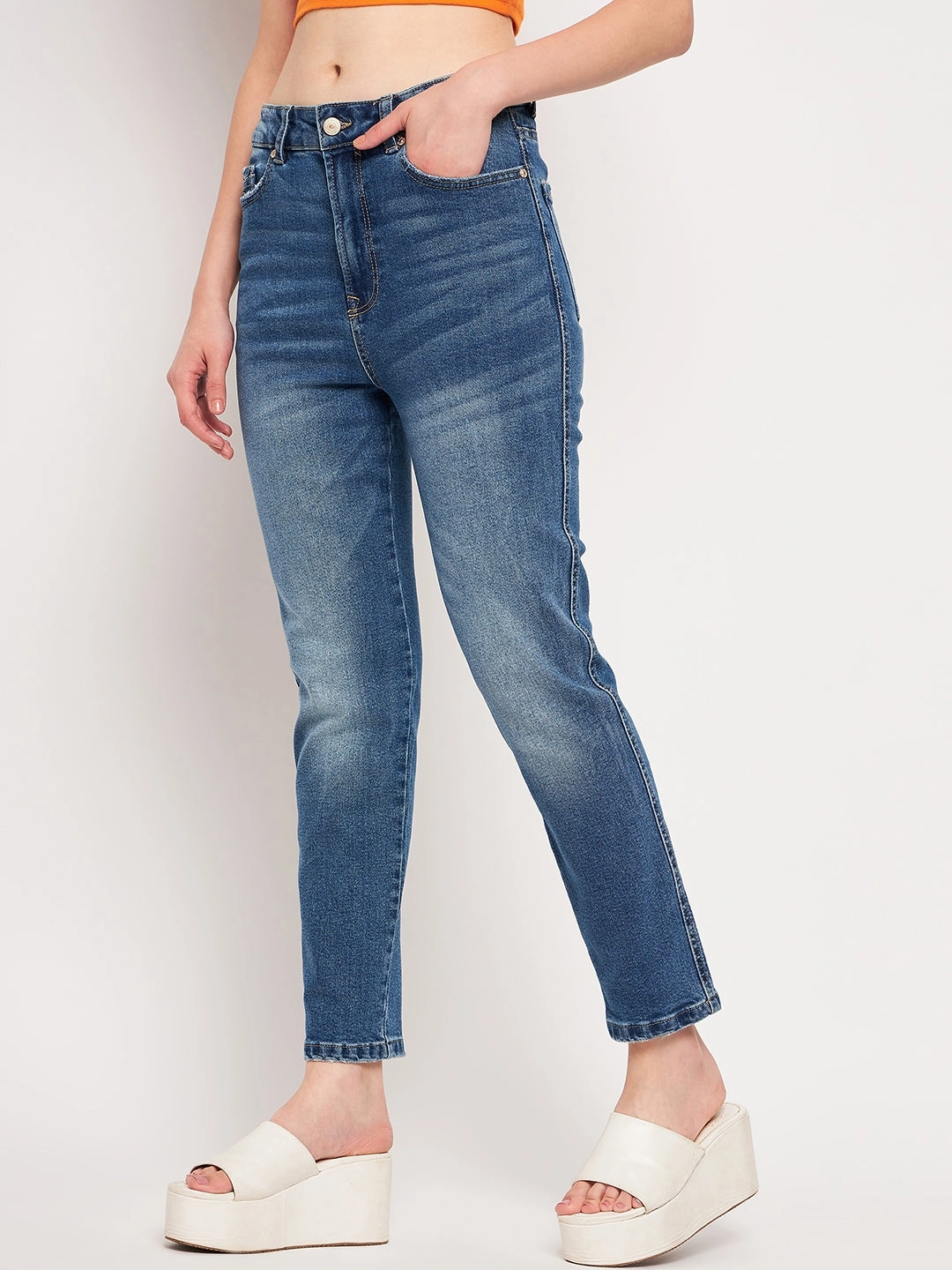 Madame Blue Denim Tailored Appearance Odor Control Coating