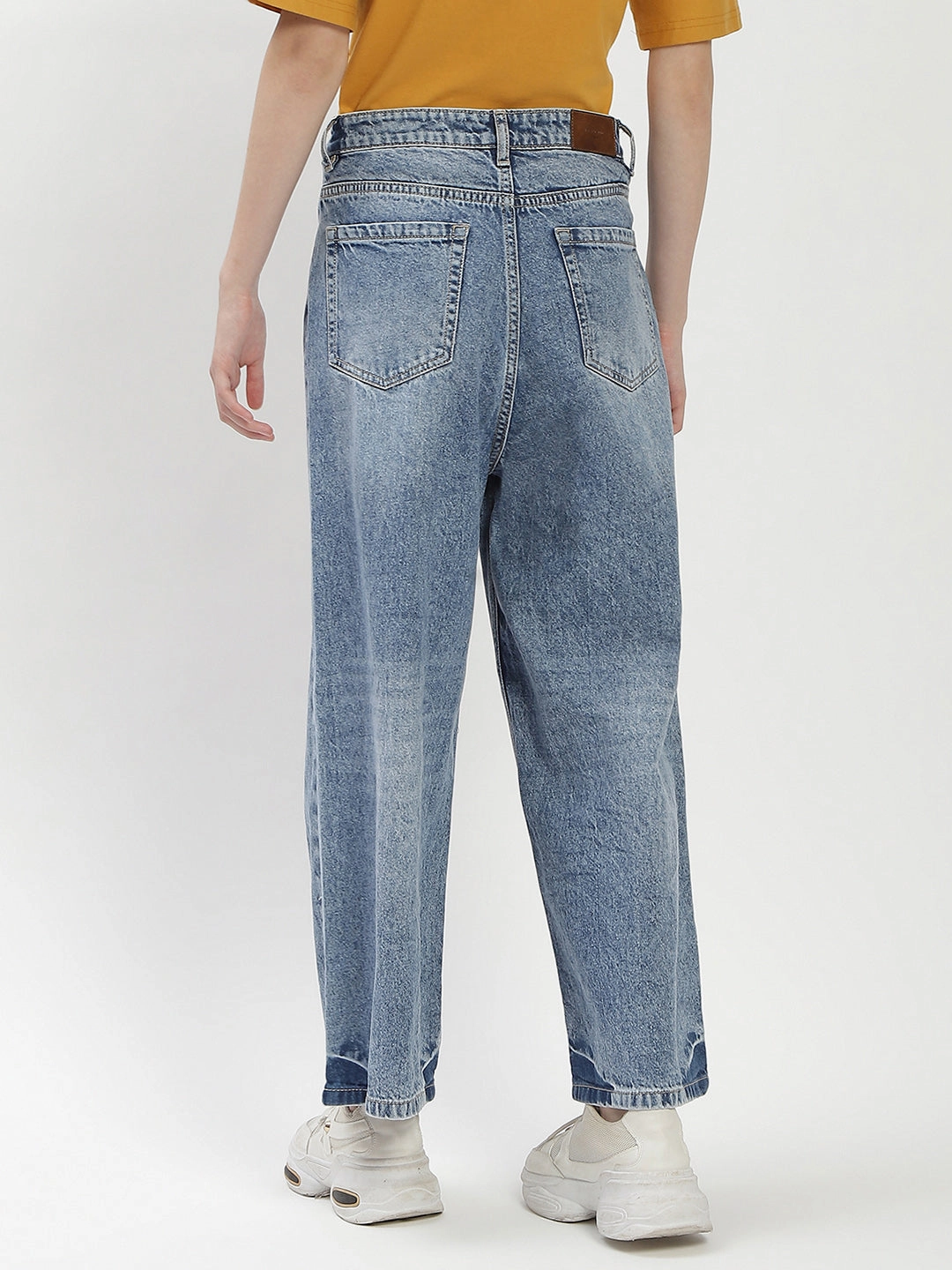 Madame Blue Wide-Leg Cropped Jeans Timeless Design Couple Look Eco Friendly