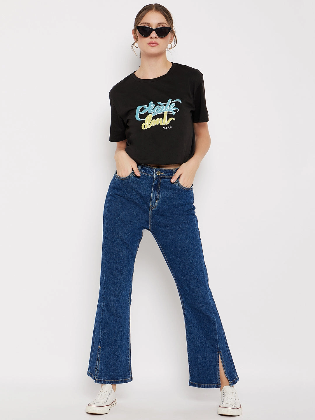 Madame Crew Neckline Printed T-Shirt Ethically Sourced Material