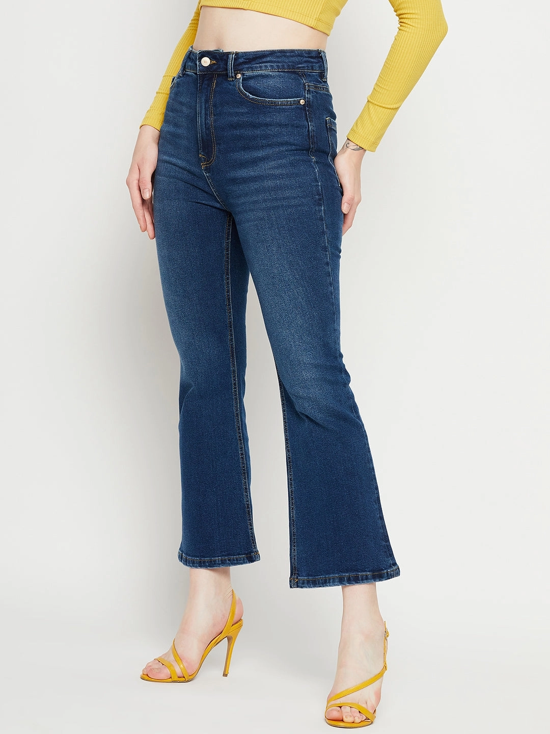 Madame Darkblue Denim Smart Layer Daily Wear Breathable Classic