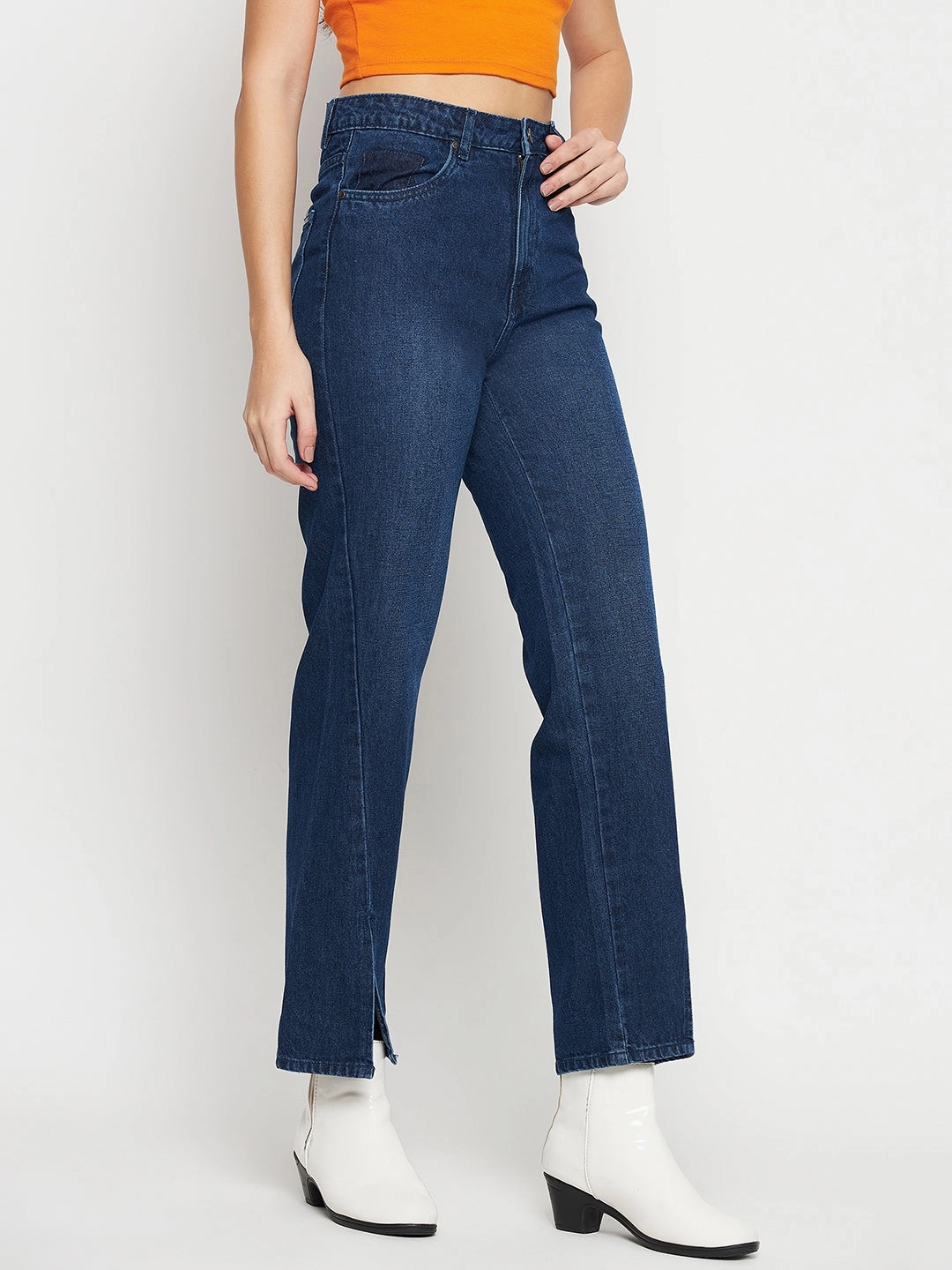 Seamless Waistband Finish Madame Darkblue Denim