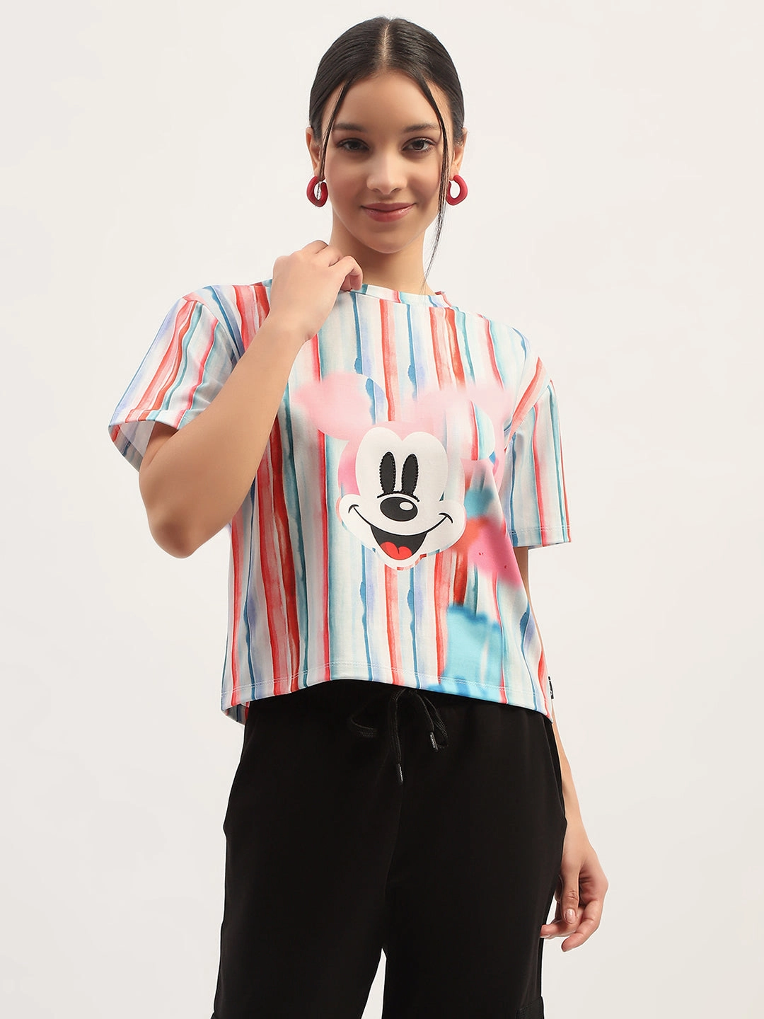 Madame Disney Printed White T-Shirt Simple and Cozy Popular
