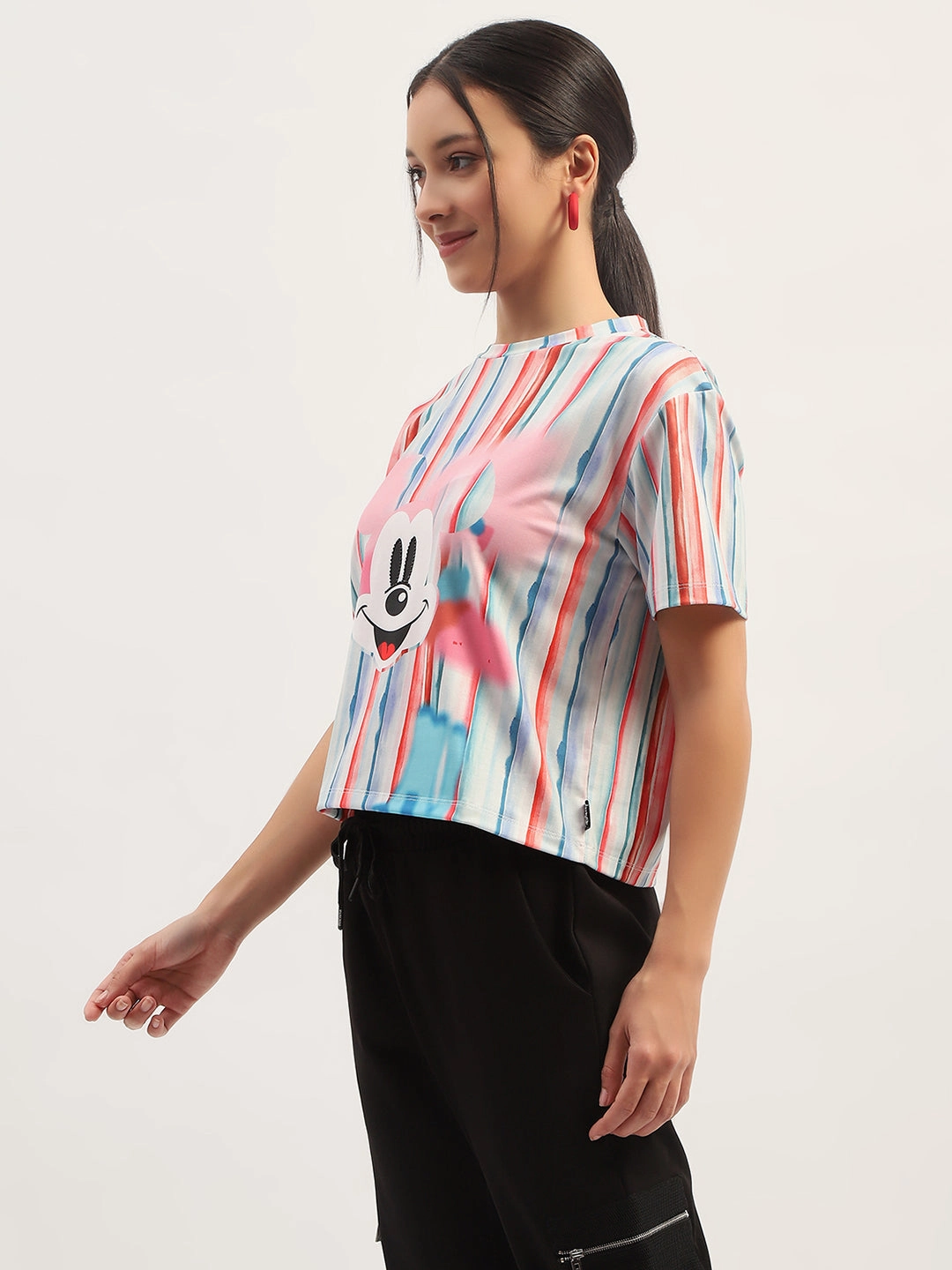Madame Disney Printed White T-Shirt Halloween Timeless and Chic