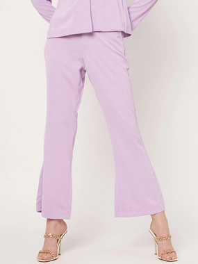 Anti Pilling Finish Easy Match Madame Lavender Bootcut Trousers