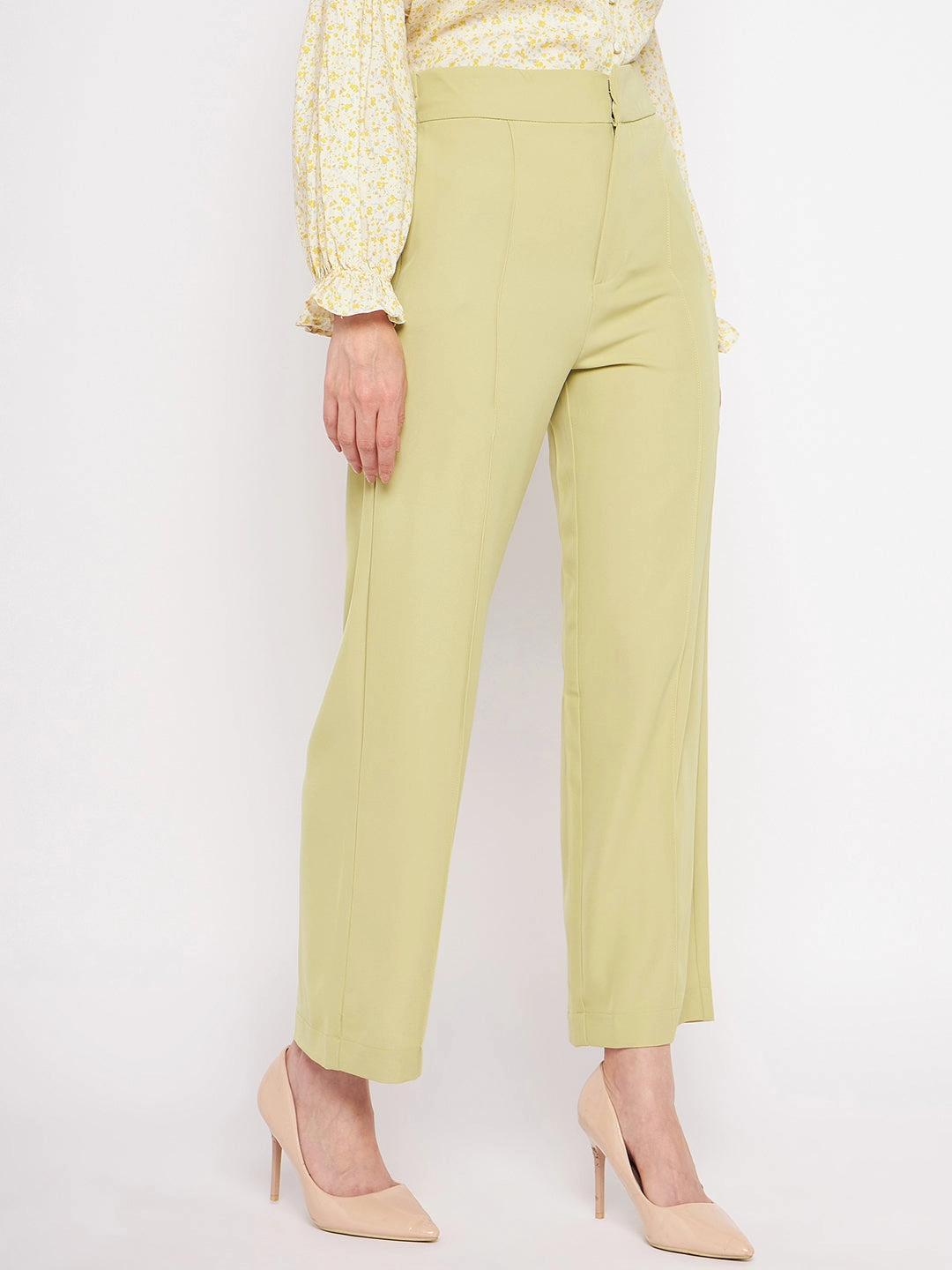 Stretch Comfort Madame Lime Green Trouser