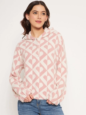 Tailored Fit product anniversary romance Madame Peach Hood Neck Sweatshirt