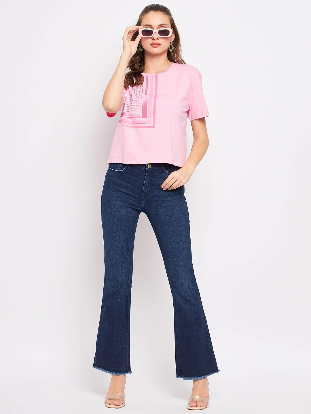 Madame Pink Typography T-Shirt Luxury clothing