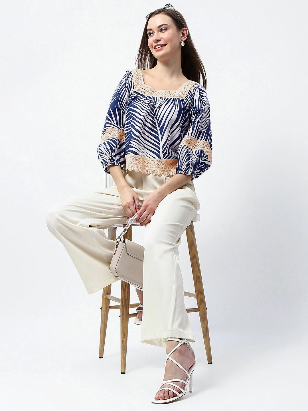 Madame Pleat Detailed Off White Gurkha Trousers Core Movement Breathable activewear