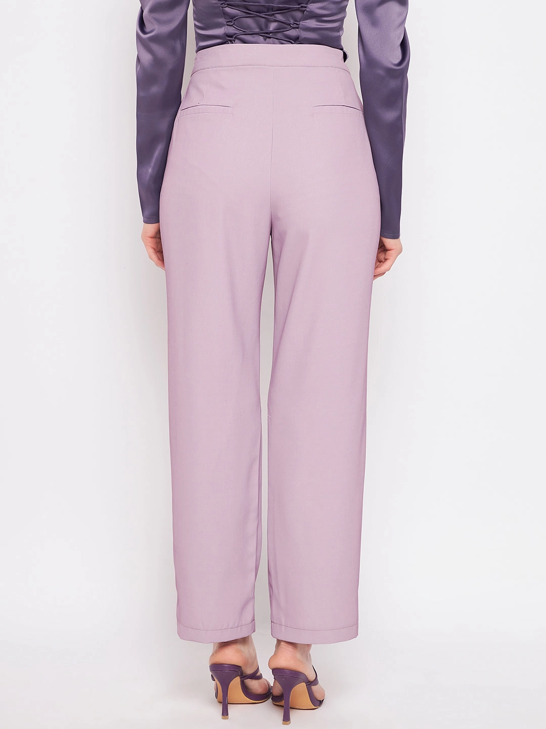 Active Flex AbrasionResistant Madame Pleated Mauve Trouser