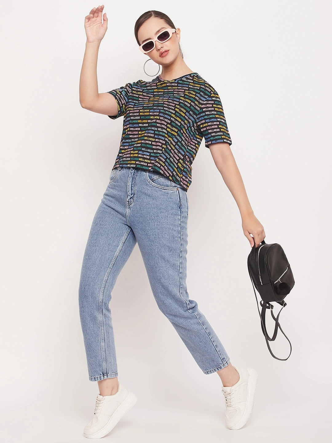 Madame Regular Fit Round Neck Printed T-shirt ColorfastFabricTech Sleek Layers