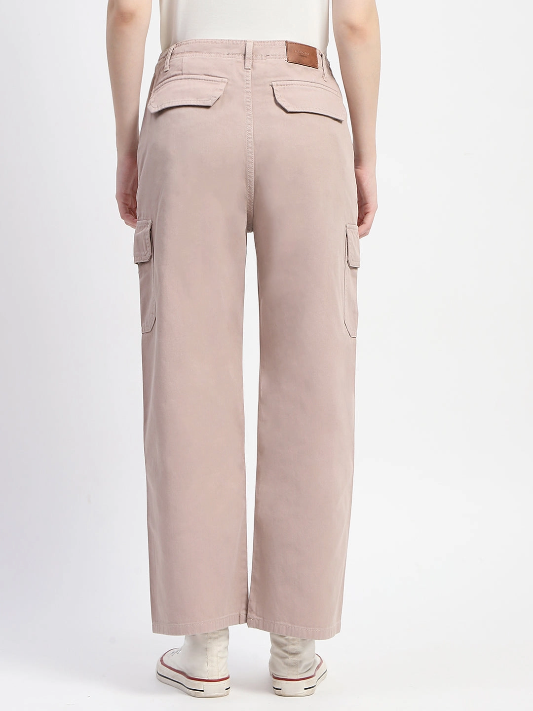 Slip Resistant Comfy Flex Madame Relax Fit Khaki Cargo Pants