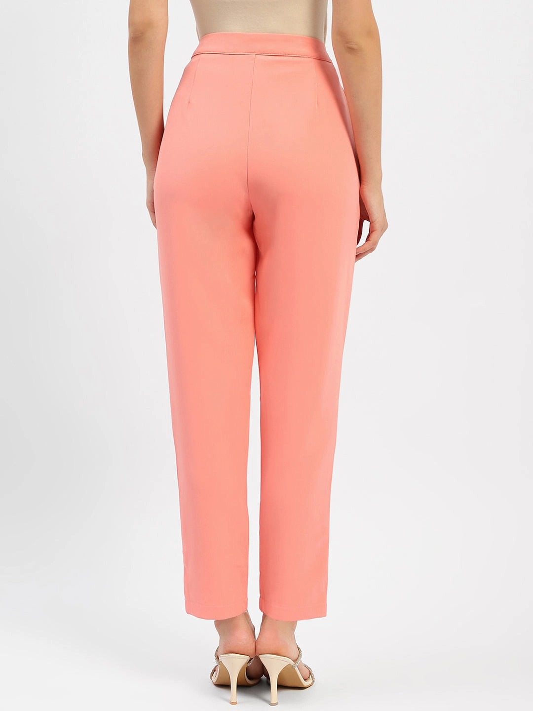 Madame Salmon Solid Regular Trousers Durable Seam Construction Ripstop Reinforcement
