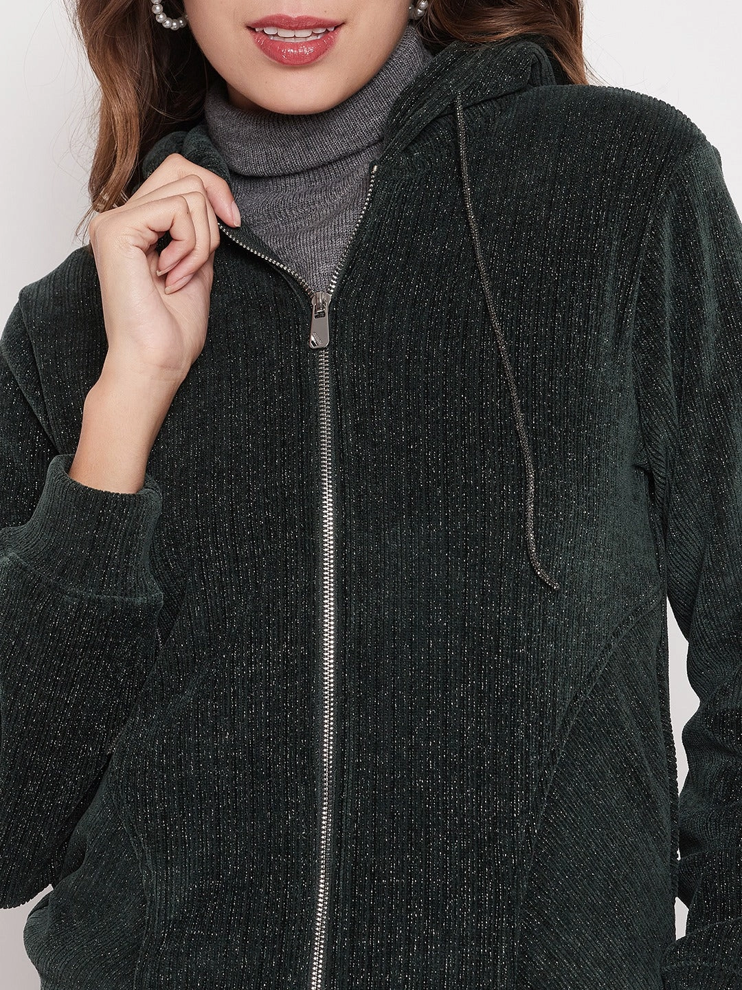 Madame Shimmer Bottle Green Hooded Sweatshirt product tie dye uniqueness