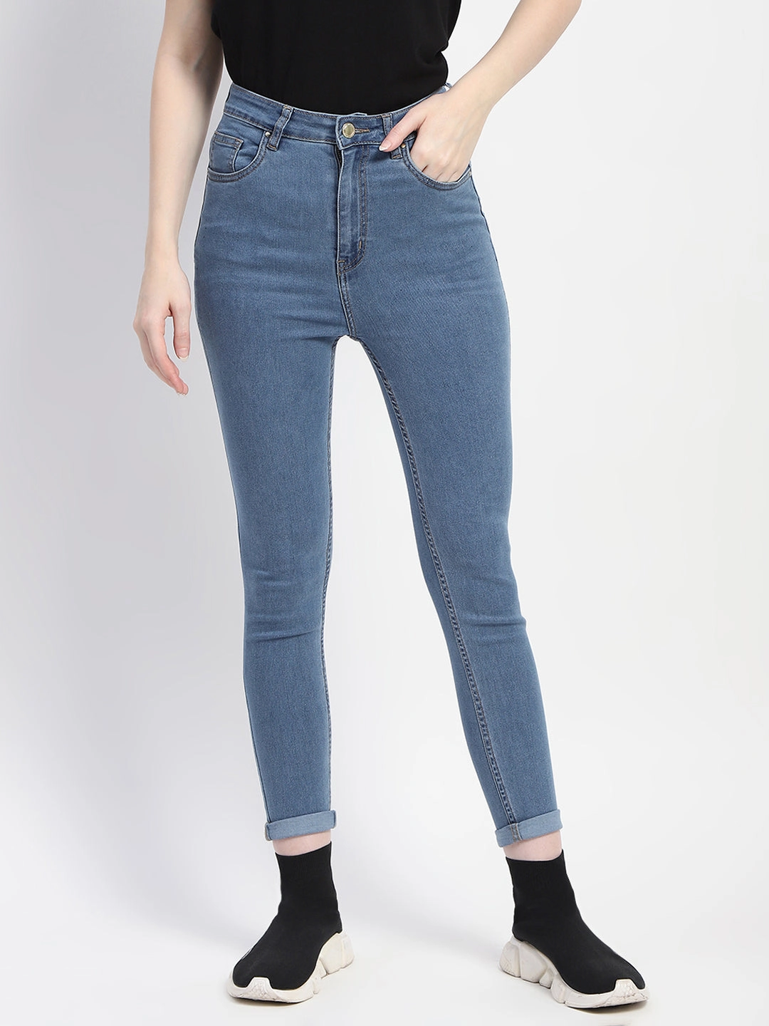 Classic Casual Classic Five Pocket Madame Skinny Fit Light Blue Denim