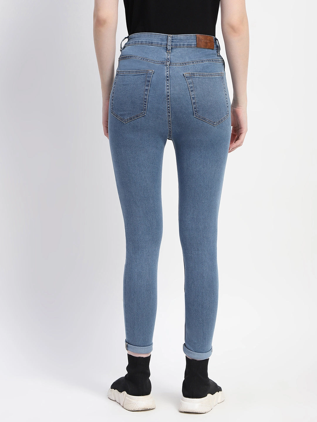 Functional Waistband Flexible Fit Madame Skinny Fit Light Blue Denim