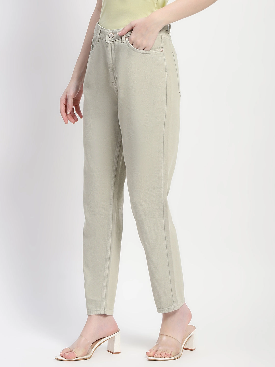 Home Comfort Autumn Days Elegant Madame Straight Fit Cotton Mint Denim