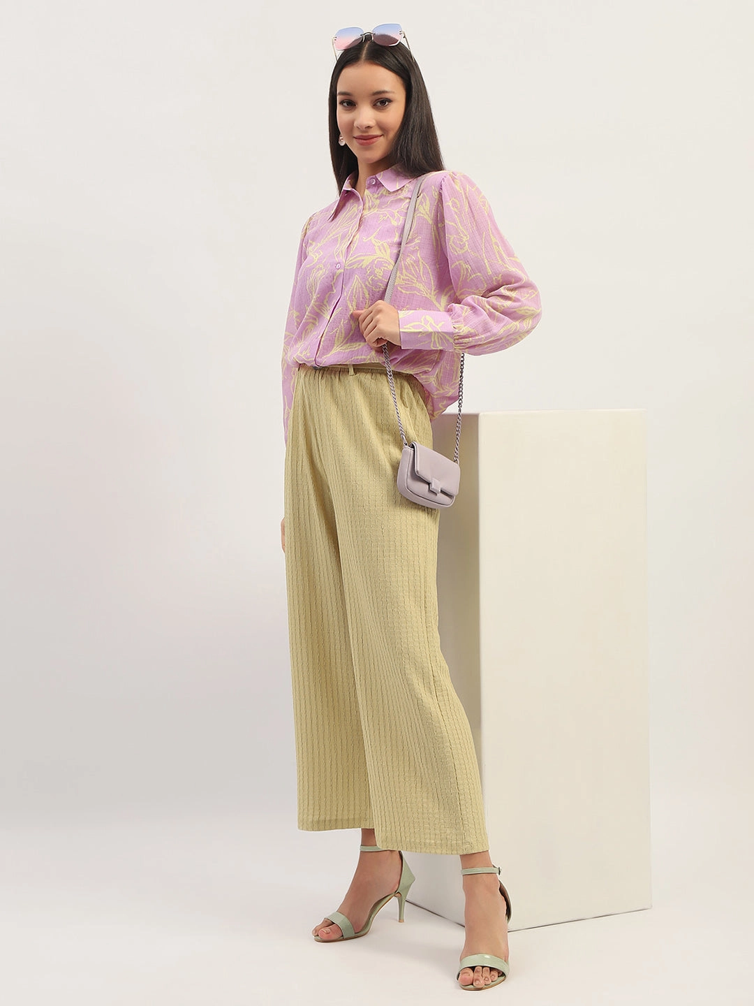 Form Fit Comfort Madame Waist Belted Tapered Fit Dusty Green Trousers