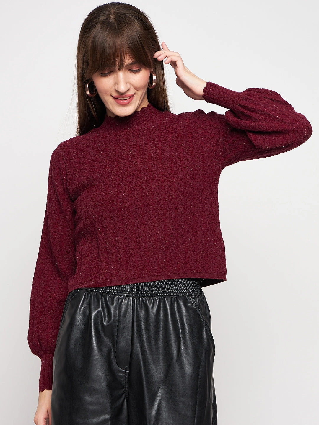 Madame Wine Pull-On Sweater quick dry