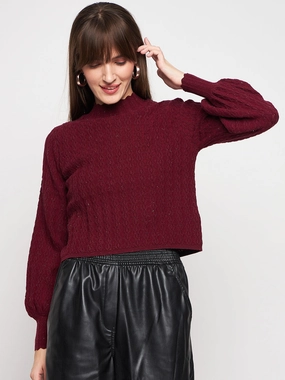 Madame Wine Pull-On Sweater quick dry