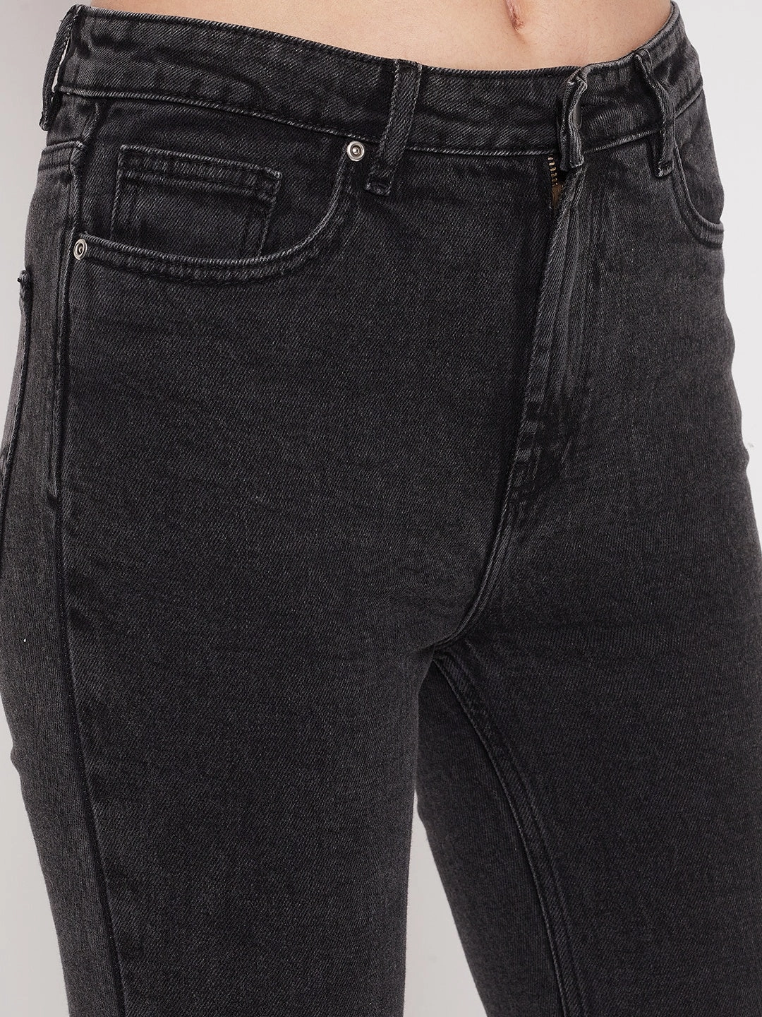 Holiday Vibes Work Ready Madame Women Solid Black Jeans